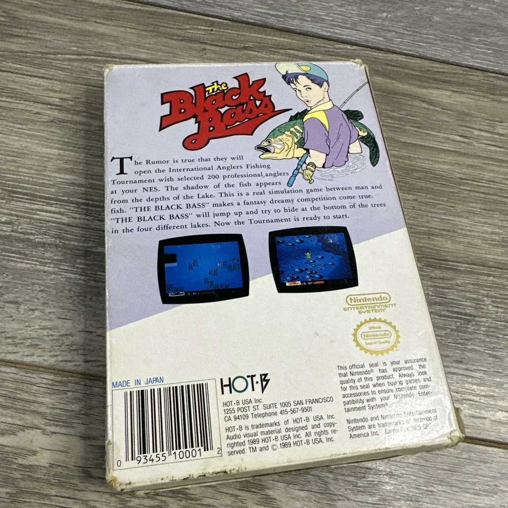 Black Bass (Nintendo Entertainment System,‎ 1989) CIB COMPLETE